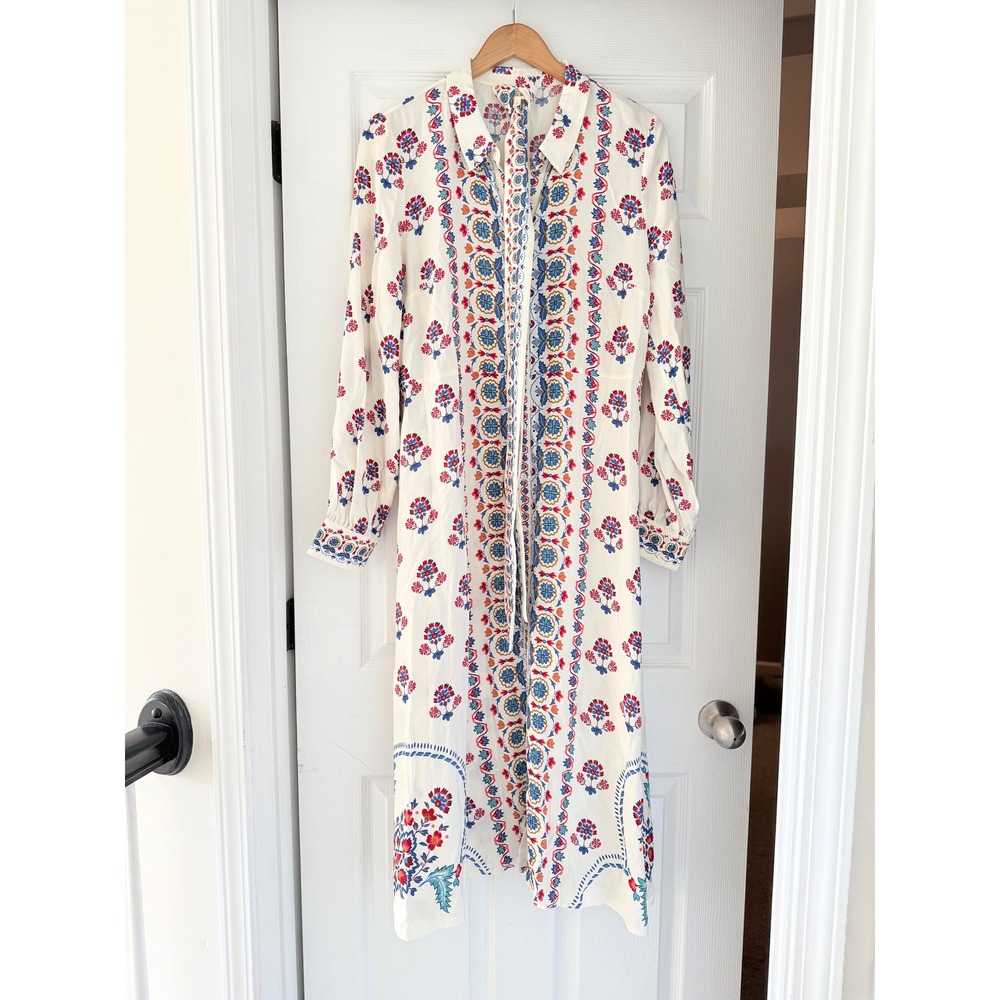 Sezane Fernande Floral Dress Parisian chic Boho Mediterranean summer